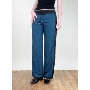 Vintage Y2K Lululemon Track Pants Low Rise Wide Straight Leg 2000s Dance Joggers